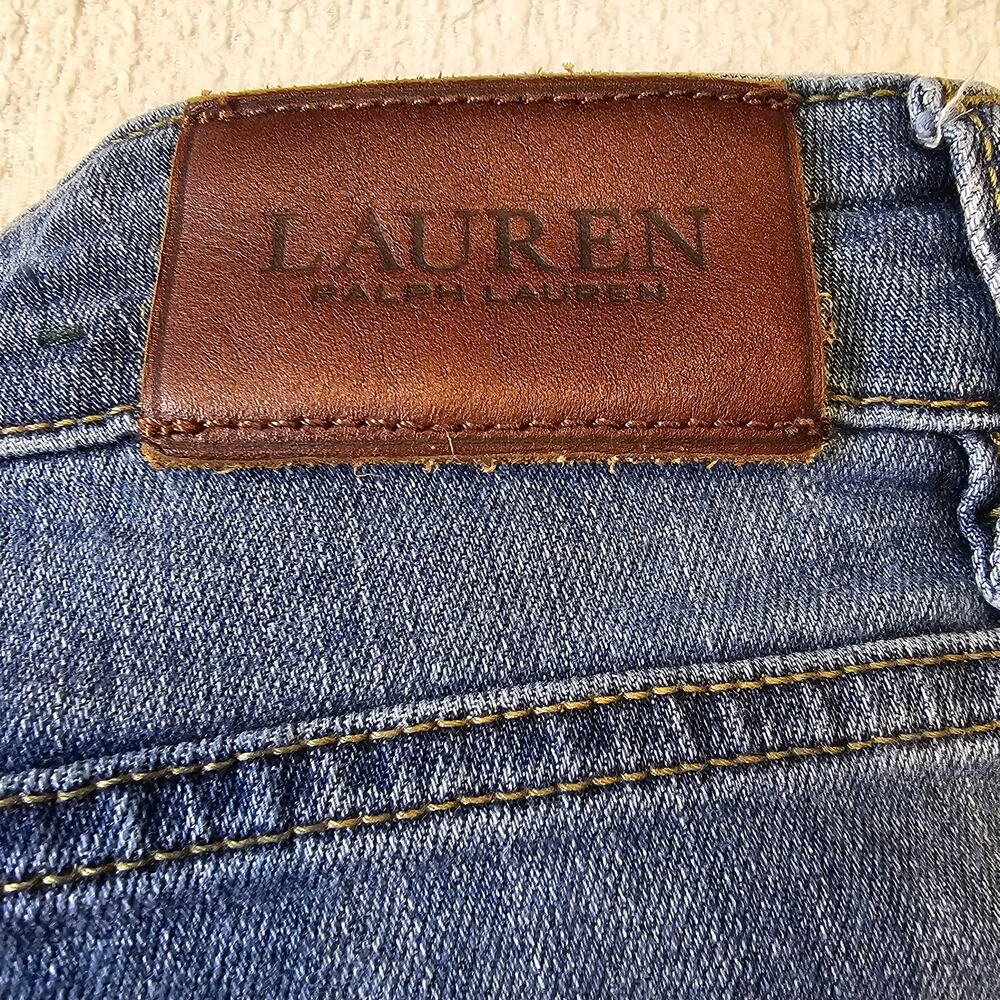 Lauren Ralph Lauren Size 4 Straight Leg Jeans Mid Rise Quiet Luxury, Preppy - Picture 6 of 12
